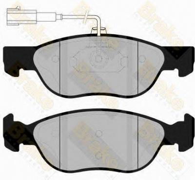 BRAKE ENGINEERING pa1156 -  Комплект тормозных колодок, дисковый тормоз